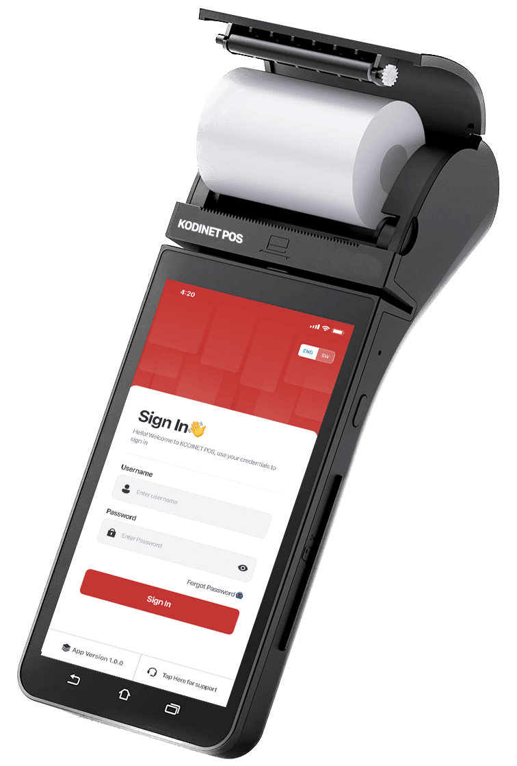 KODINET Mobile App Interface